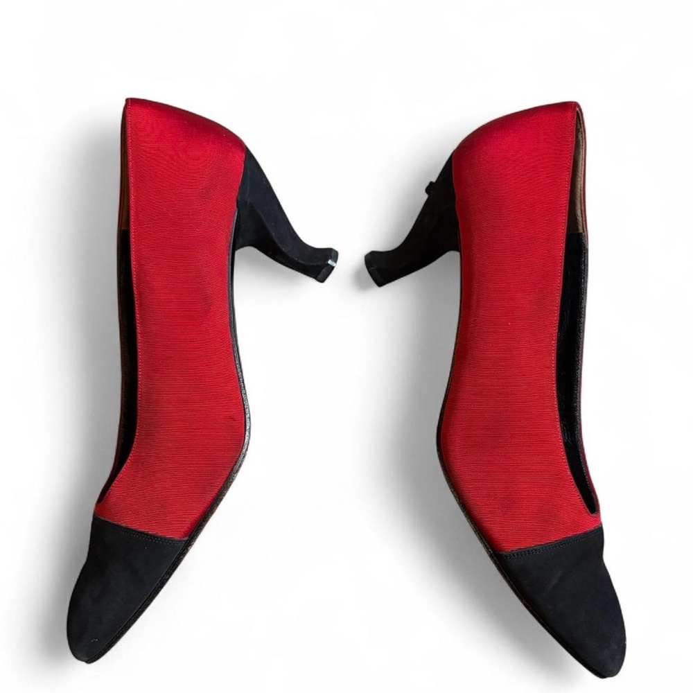 Vintage Karl Lagerfeld luxury line funky heels - Picture 2 of 6